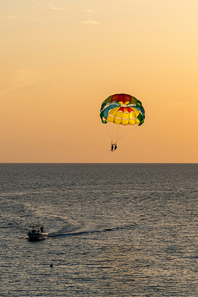 Parasailing on Batumi coastline